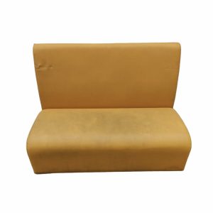 Диван Статус 120 желтый кожзам