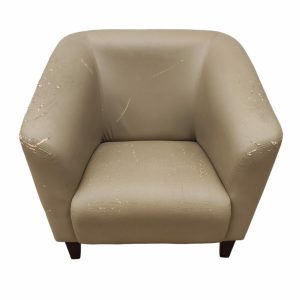 Купить Кресло Адамант бежевое кожзам