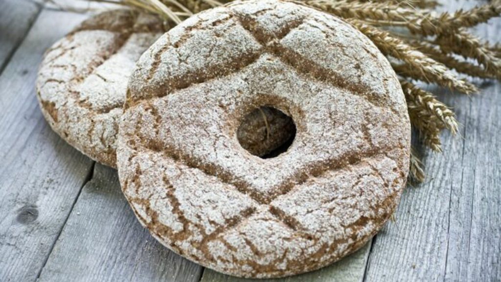 Традиционная форма хлеба, которую часто можно видеть в Финляндии