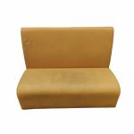 Диван Статус 120 желтый кожзам