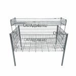 Корзина для распродаж сталь серая 81/120/85