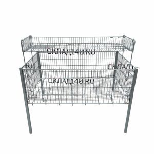 Купить Корзина для распродаж сталь серая 81/120/85