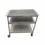 Тележка сервировочная 87/57/86 цельная 3 уровня