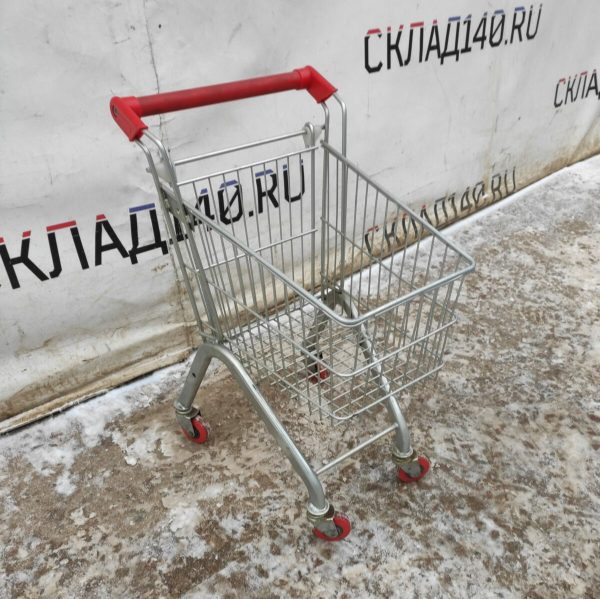 Купить Тележка покупательская детская хром