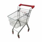 Тележка покупательская детская хром