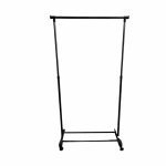 Вешалка черная сталь хром 90/163