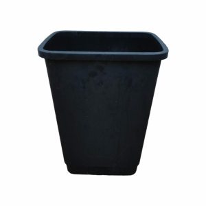 Купить Урна прямоугольная пластик черная 24/32/44