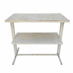 Стол Кассовый 100 белый сталь