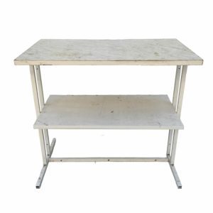 Купить Стол Кассовый 100 белый сталь