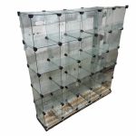 Витрина стеклянные кубы 136/29/141.5