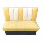 Диван Ретро 122 желтый кожзам
