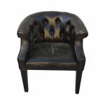 Кресло Ричмонд черное кожзам