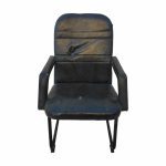 Кресло офисное Мура черный кожа