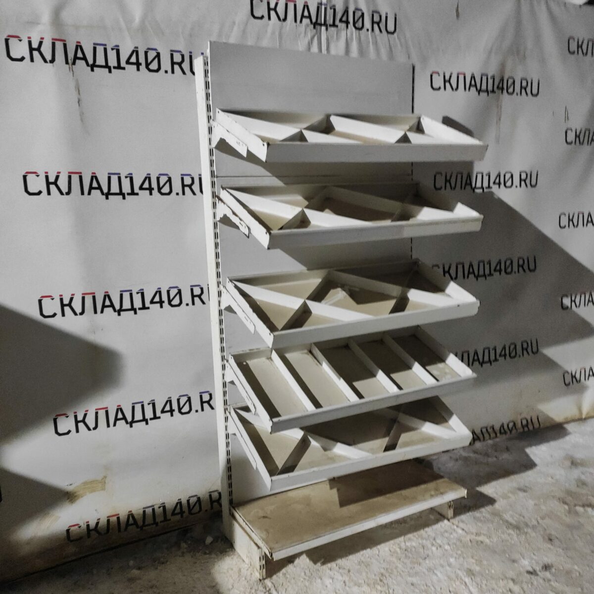 Купить Стеллаж торговый пристенный кондитерский тип 8