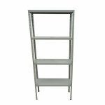 Стеллаж 80.5/30.5/187 разборный крашенная сталь 4 полки