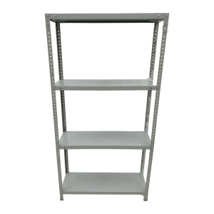 Стеллаж 80.5/30.5/141 разборный крашенная сталь 4 полки