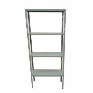 Стеллаж 80.5/30.5/187 разборный крашенная сталь 4 полки