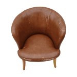 Кресло Германика кожзам коричневый