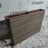 Купить Перегородка кашпо лдсп серая 127/23.5/91 глубина 15