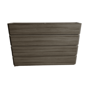 Купить Перегородка кашпо лдсп серая 127/23.5/91 глубина 15