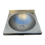 Врезная кухонная мойка 1 секция 40/40/13 борт