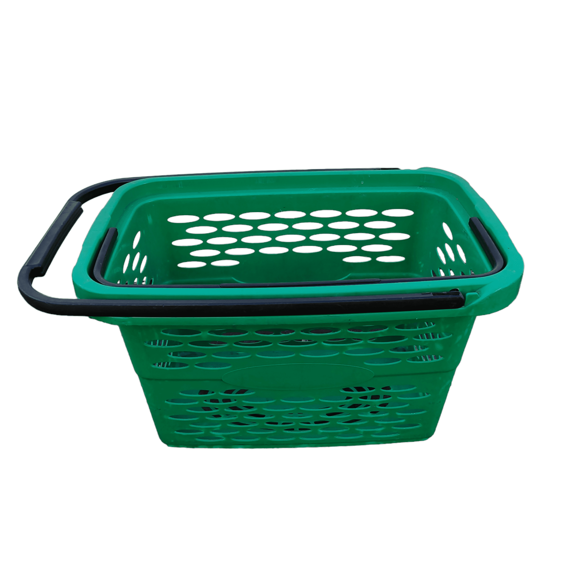 Купить Тележка покупательская пластиковая зеленая