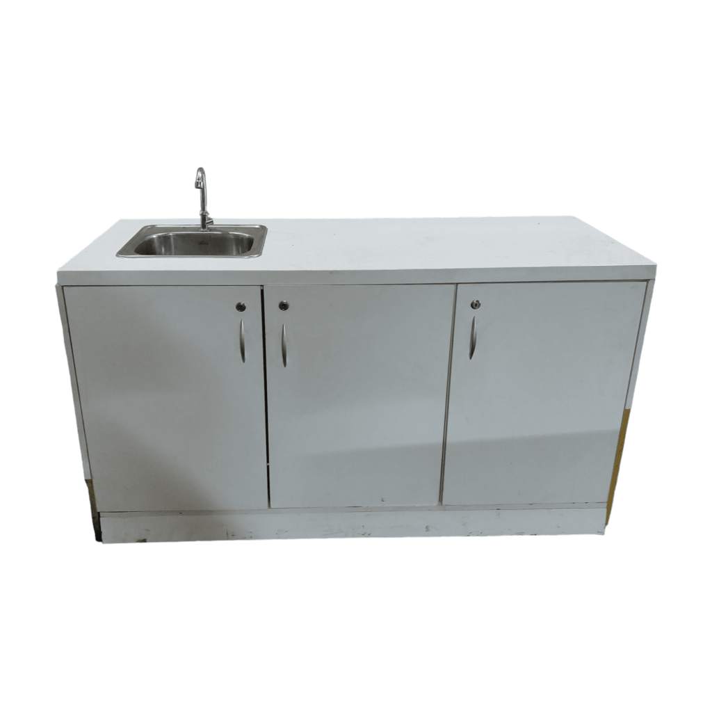 Тумба лдсп белая с рукомойником