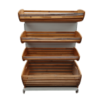 Стеллаж хлебный 125/165 сталь серый