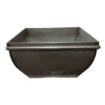 Ёмкость из нержавеющий стали 66.5/56/37