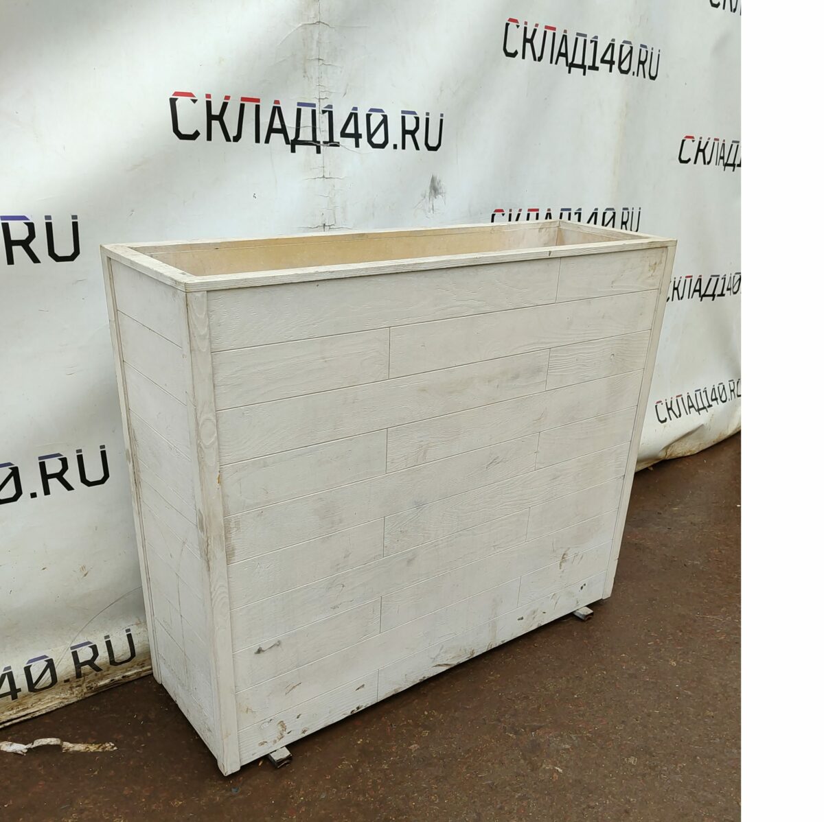 Купить Перегородка кашпо дерево массив 128/40/108 глубина 28