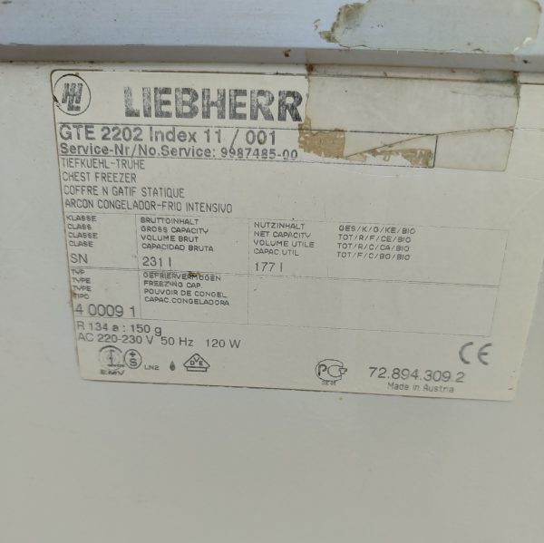 Купить Ларь морозильный Liebherr GTE 2202