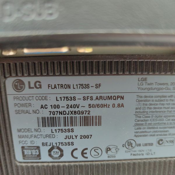 Купить Монитор LG L1753S