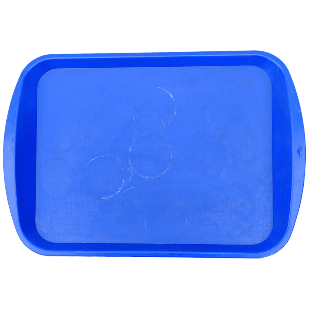 Поднос пластиковый синий
