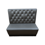 Диван Найс 121 серебристый кожзам