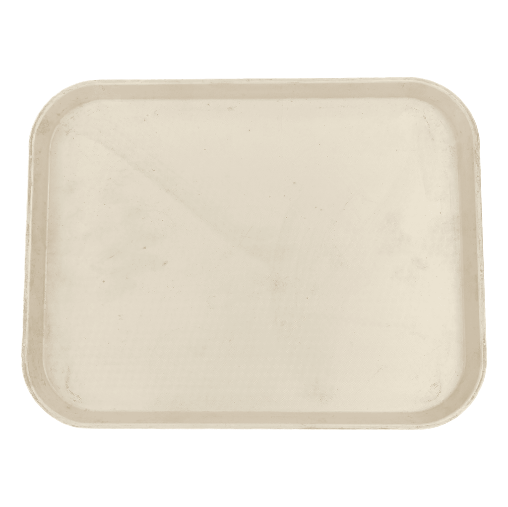 Поднос пластиковый бежевый