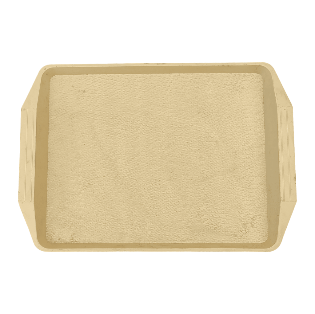 Поднос пластиковый бежевый