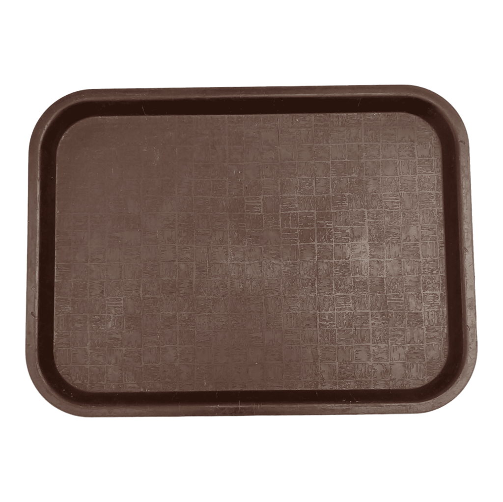 Поднос пластиковый коричневый