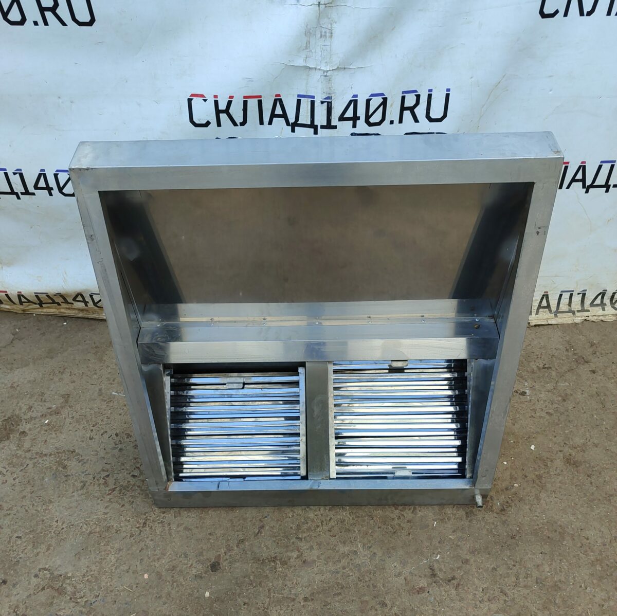 Купить Зонт вытяжной пристенный 100/100 высота 35/10 без выхода нерж