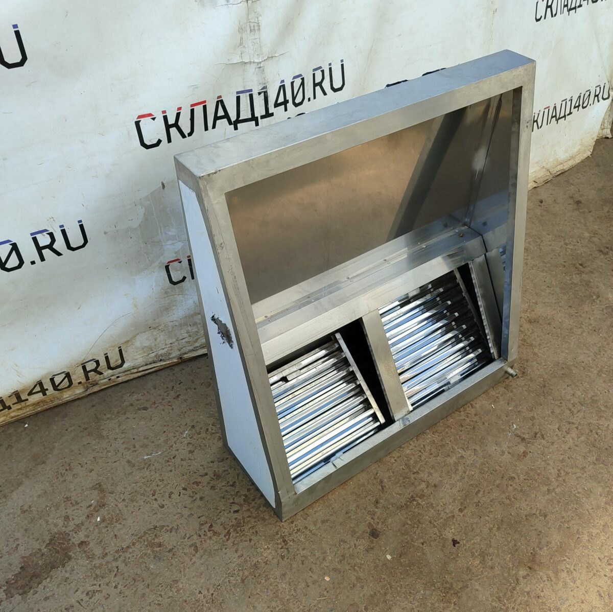 Купить Зонт вытяжной пристенный 100/100 высота 35/10 без выхода нерж