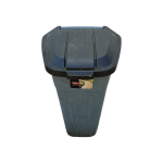 Бак для мусора Plast Team с крышкой на колесах цвет серый 110 л