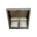 Зонт вытяжной пристенный 100/100 высота 35/10 выход 20 нерж