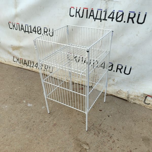 Купить Корзина для распродаж сталь белая 45/45/74