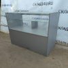 Купить Прилавок 140/70/104 стекло/лдсп серый 3п
