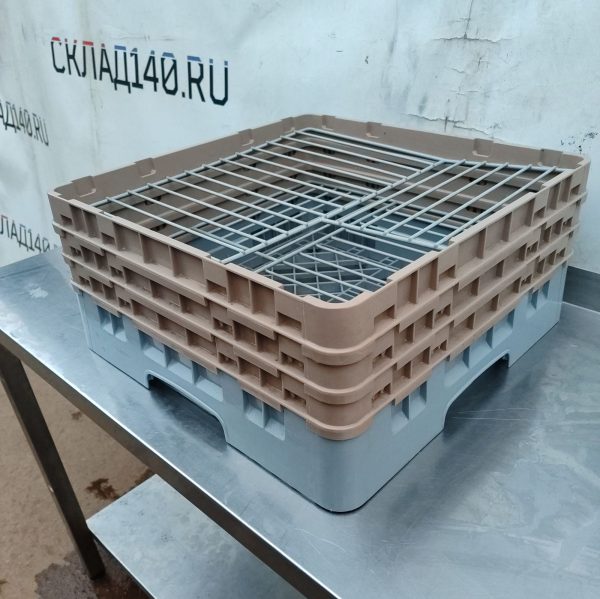 Купить Кассета комплект Cambro 499/499/255 мм (база+ 3 доп секции+2сетки 21 ячейка для тарелок)