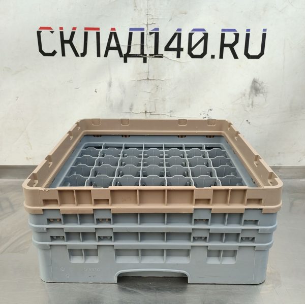 Купить Кассета комплект Cambro 499/499/255 мм (база+ 3 доп секции для бокалов 49 ячеек 65/65)