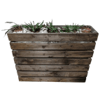 Перегородка кашпо дерево массив 100/28/80 глубина 10