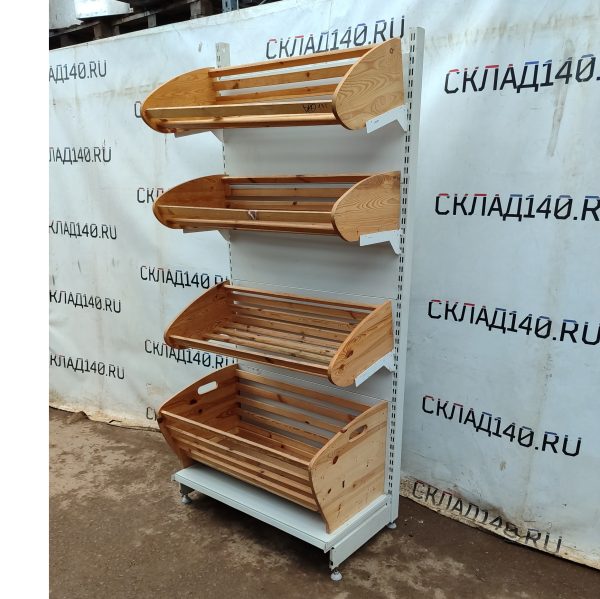 Купить Стеллаж хлебный 100/229 сталь белый
