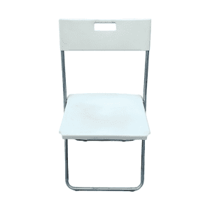 Стул Гунде сталь/пластик белый