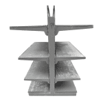 Стеллаж торговый островной тип 34