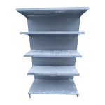 Стеллаж торговый пристенный тип 35